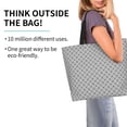 thumbnail image 2 of Easygdp Gray Plaid Tote Bags for Women,Women Travel Shoulder Bags Handbags，Big Capacity Shopping Work Bag, 2 of 8