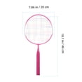 thumbnail image 2 of USHOBE Badminton Racket for Children Nylon Round Head Long Handle 3Pack, 2 of 5