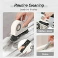 thumbnail image 4 of 2 in 1 Groove Cleaning Brush Window Track Cleaning Tools, 2025 New Hard Bristle Crevice Cleaning Brush with Hidden Scraperfor Sliding Door Track, Window Sill, Shutter Door (2, Orange), 4 of 6