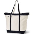 thumbnail image 4 of Lands' End Extra Large 5 Pocket Zip Top Long Handle Canvas Tote Bag, 4 of 4