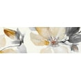 thumbnail image 2 of Loreth, Lanie 18x9 White Modern Wood Framed Museum Art Print Titled - Neutral Clematis Panel I, 2 of 4