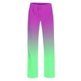 thumbnail image 4 of Ashirexll Girls Pants, Baggy Sweatpants, Summer Pants Girls Elastic Waist Wide Leg Pants Workout and Casual Trousers Fashion Gradient Color Pants, 4 of 7