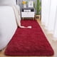 thumbnail image 1 of Tapete corredor Chicrug suave de peluche esponjoso 60x180 cm rojo vino, 1 of 7