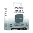 thumbnail image 3 of Liquipel Powertek Pastel Dual USB-A / USB-C Wall Charger - Gray, 3 of 7