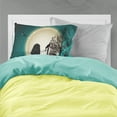 thumbnail image 2 of Halloween Scary Poodle Black Fabric Standard Pillowcase, 2 of 2