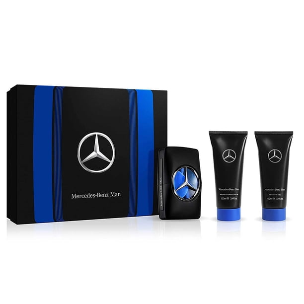Mercedes-Benz 3.4oz EDT Spray, 3.4oz Gel de Ducha, 3.4oz After Shave Mercedes-Benz Man 3 Pc Gift Set Mercedes-Benz 3.4oz EDT Spray, 3.4oz Gel de Ducha, 3.4oz After Shave 3 Pc Gift Set