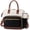 Black-White-Brown, variant on LOVEVOOK Lunch Bag Women, Insulated Adult Lunch Box for Women Work, Wide Opening Leakproof Cooler Tote Bag for Office Campus Picnic Beach with Shoulder Strap, Loncheras Para Mujer with Cup Holder