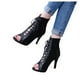 thumbnail image 5 of Amzcrzy Zapatos de mujer,Zapatos de mujer,Zapatillas de mujer, Zapatos de verano para mujer, sandalias de moda, sandalias de tacón alto y fino, ropa de abrigo Sandalias Mujer Zapatillas De Casa, 5 of 6
