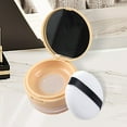 thumbnail image 4 of Contenedor de polvo suelto de 0.7 con soplo, caja de polvo de mano reutilizable a prueba de polvo con espejo para mujeres ruborizadas en vacaciones , Red Pequeña Beige Baoblaze Estuche vacío recargable, 4 of 8