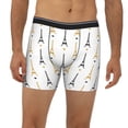 thumbnail image 2 of Men'S Boxer Briefs, Hearts Eiffel Tower Soft And Breathable Mens Underwear Boxer Briefs With Widen Waist, 2 of 2