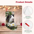 thumbnail image 4 of Wukai Daisy Guinea Pig Print Christmas Stockings 18" Christmas Stocking Snowman Burlap Plaid Xmas Stocking Holiday Christmas Decoration Gifts for Family Kids, 4 of 7