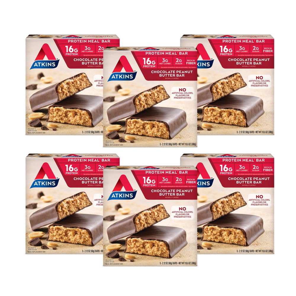 Atkins ProteinRich Meal Bar, Chocolate Peanut Butter, Keto Friendly