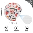 thumbnail image 2 of Ryvnso Glass and Strawberry Round Plate Mats Dining Table Placemat Set of 4 for Holiday Decoration, 2 of 7