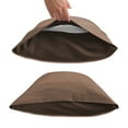 thumbnail image 3 of Parkdale Set of 2 Ultra Soft Pillowcases with Envelope Closure (Standard, Mocha), 3 of 4