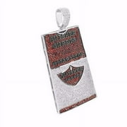 Swisher Sweets Pendant Cigarillos Simulated Diamond 14K White Gold Finish Unique