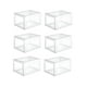 thumbnail image 1 of Zapatos Cajas Xtellar De Plastico Transparente Estantes Organizador 6 Piezas, 1 of 5