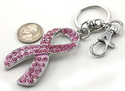 Breast Cancer Awareness Keychain Pink keychain Free Shipping