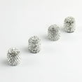 thumbnail image 1 of 4Pcs/Lot Rhinestone Car Tire Valve Caps Covers Crown Diamond Shining Dustproof Caps White, 1 of 8