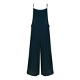 thumbnail image 4 of Mamelucos Mamelucos sueltos de algodón Monos de mujer de una pieza Mono (Azul oscuro XL) Cgtredaw Azul oscuro T XL para Mujer, 4 of 9