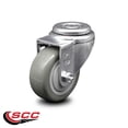 thumbnail image 2 of 3 Inch Gray Polyurethane Wheel Swivel Bolt Hole Caster Service Caster Brand, 2 of 2