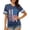 0528liDark Blue, variant on Womens 250th Anniversary USA Shirts America Flag Stripe Printed V Neck T-Shirts Plus Size Loose 4th of July Tops Independence Day Patriotic Graphic Tees 0528liRed2 XXXL
