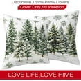 thumbnail image 3 of Christmas Tree Throw Pillow Cover Case Christmas Decorations Throw Pillows Set of 2 Super Soft Pillow Covers 18x18 Inches Farmhouse Home Decor for Living Room Bedroom Sofa Couch Cushion Cover, 3 of 6