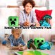 thumbnail image 4 of Set de figuras de peluche Minecraft, paquete de 3, para decoración de dormitorio infantil, 4 of 6