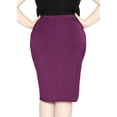 thumbnail image 3 of Stretch Is Comfort Women's Soft Stretch Midi Skirt | Adult  Small - 5x, 3 of 9
