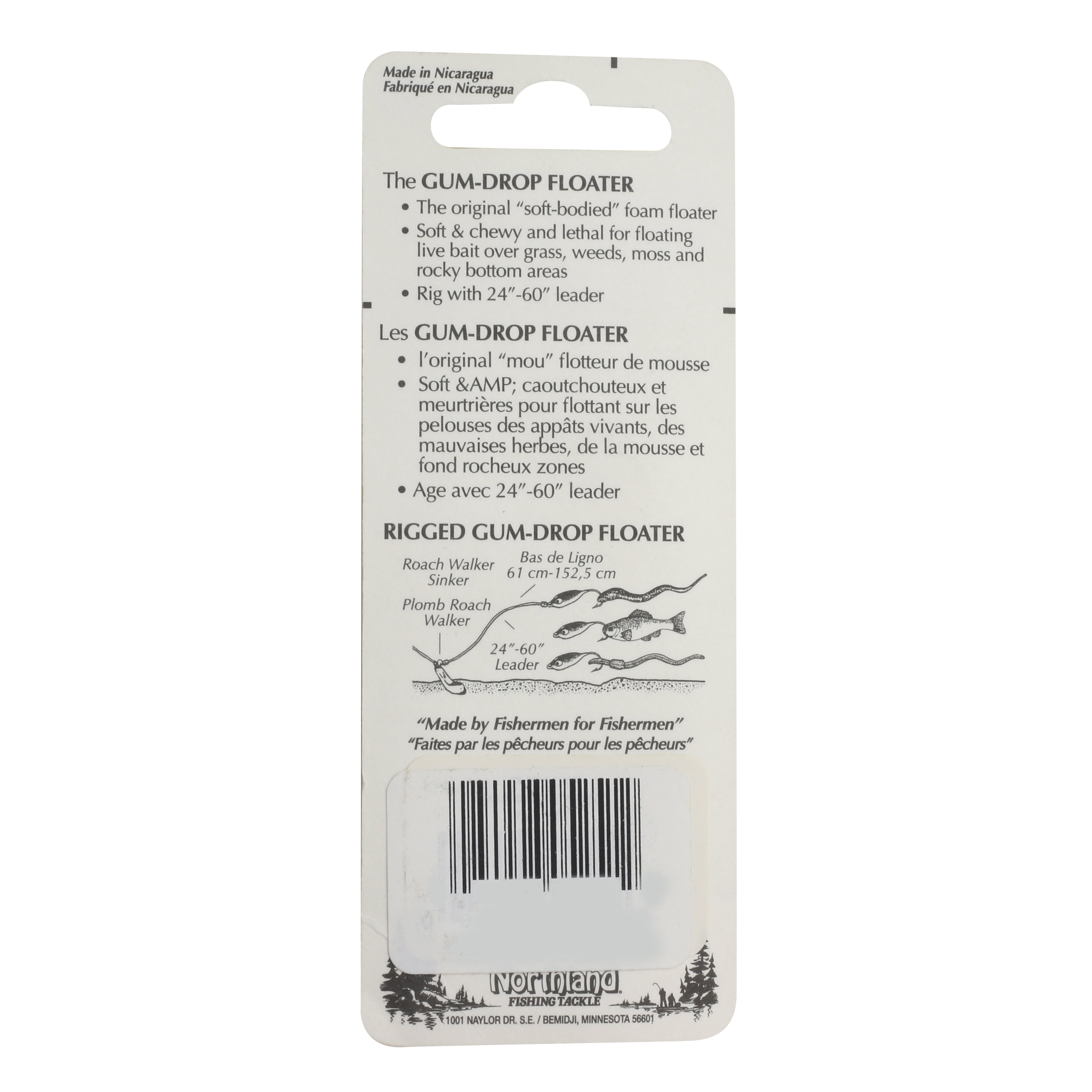 Northland Tackle Gum-Drop Floater, Floating Jig, Freshwater, Assorted