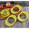 thumbnail image 3 of Cortador de tomates 4 en 1 con forma de pera y manzana, cortador de frutas multifuncional, juego de utensilios de cocina, cortador de manzanas, cortador de frutas con mango de pera, 3 of 5