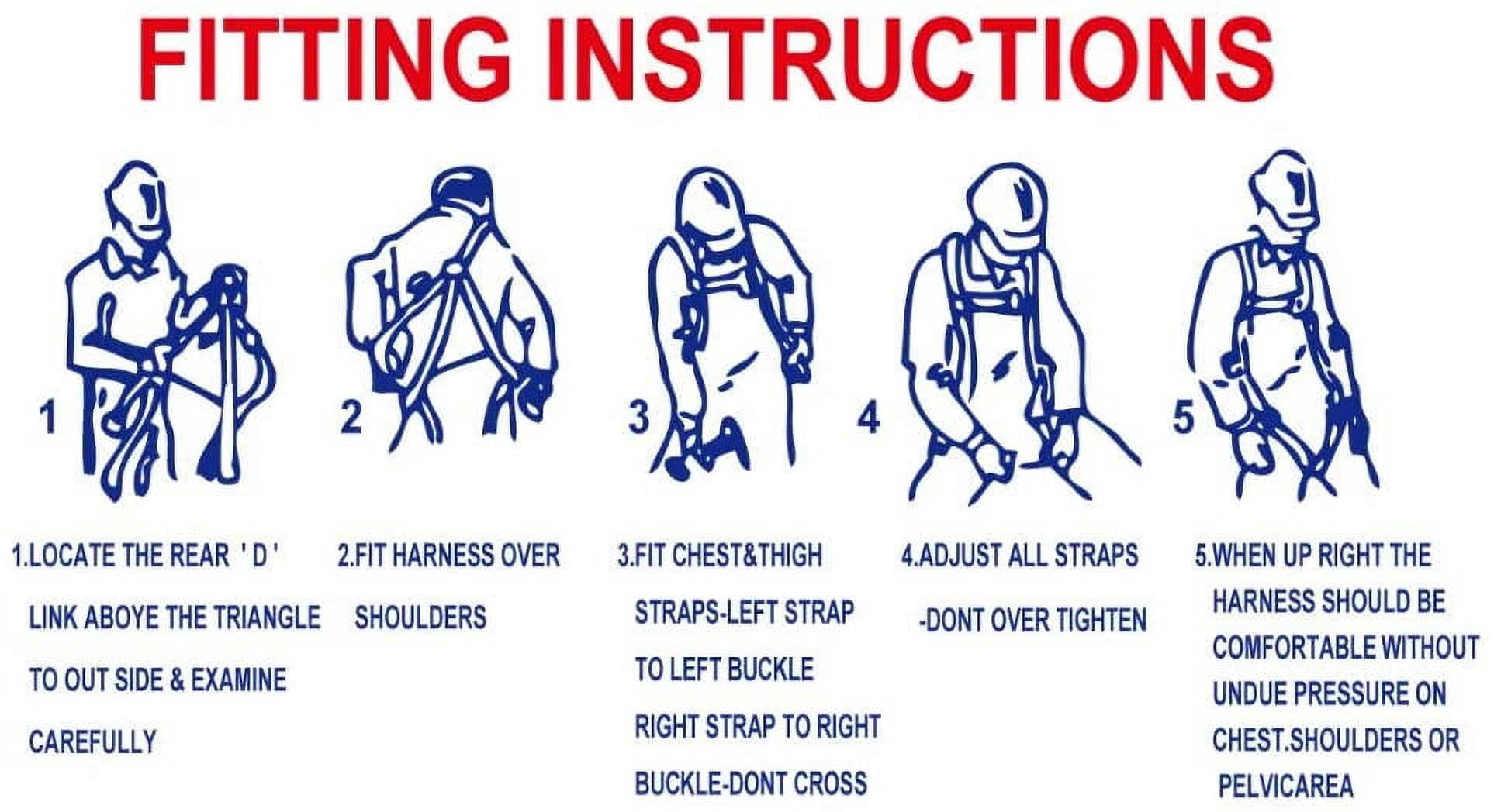 ISOP Safety Harness Full Body - Climbing Harness - Portable Personal Protective Equipment