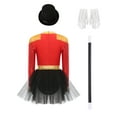 thumbnail image 4 of Linjinx Womens Outfit Magician Deluxe Set Carnival Fancy Dress up Theme Party Outfit Red S, 4 of 6