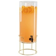 Cal Mil Brass Round Wire Infusion Chamber Beverage Dispenser, 3 Gallon -- 1 each.