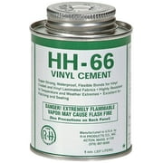 RH Adhesives HH-66 Industrial Strength Vinyl Cement Glue with Brush, 8 Oz, Clear