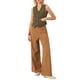 thumbnail image 2 of CHALECO FORMAL DE BOTONES PARA MUJER CHIC VINTAGE A RAYAS L Marrón, 2 of 5