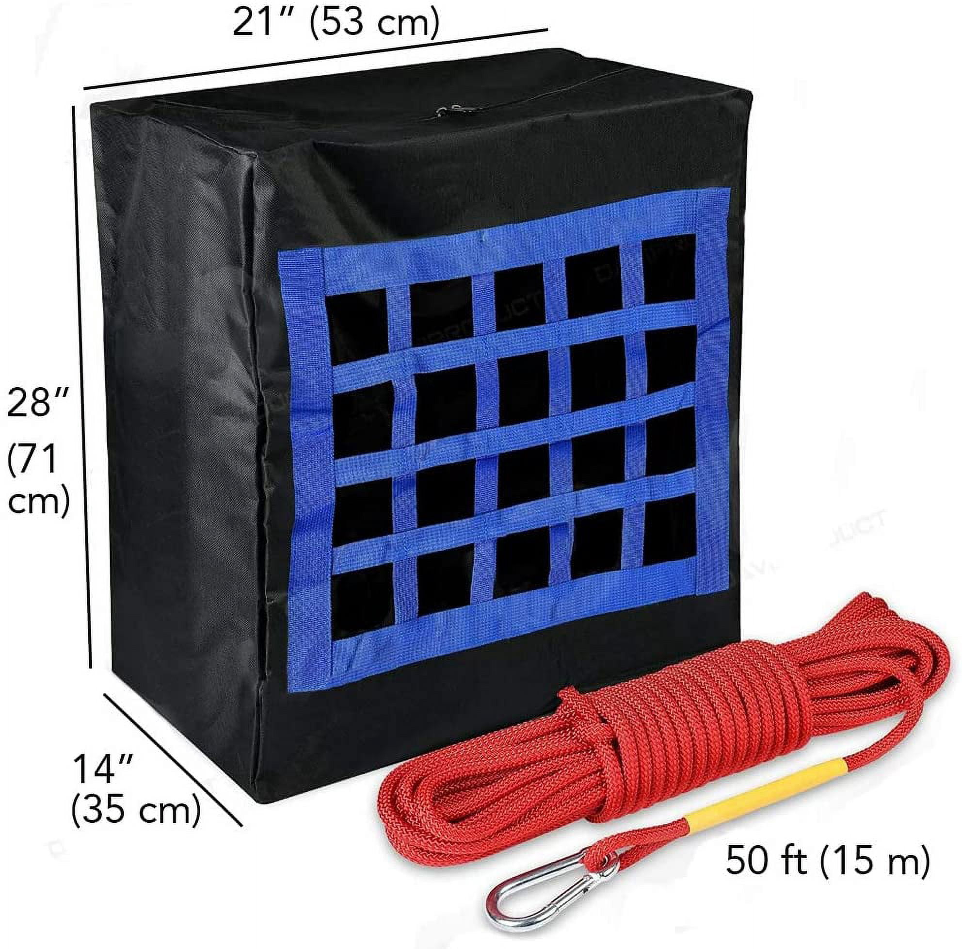 Emergency Evacuation Bag for Pets Up to 100 Pounds Large size - Dogs & Cats Fire Escape Equipment - Rope 50 Feet Incl.