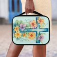 thumbnail image 3 of Renewold Covers for Bible Large Capacity Bible Bag Multi Functional Bible Protector Cover Cross Flowers Prayer Purse for Bible Study, Outdoor, Daily Commuter, 3 of 7