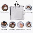 thumbnail image 3 of 3 Pack Wreath Storage Bag,Extra Large Transparent Rectangular Ornament Storage Bags, Perfect for Wreaths,Bedding,Daily necessities,Gifts,Waterproof,Reusable,Foldable, 3 of 5