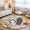 Blue, variant on Coastal Slippers Washable Area Rug 2 x 3 ft Beach Starfish Shell Conch Nautical Ocean Soft Non Slip Rugs Stain Repellent Indoor Felt Carpet for Living Dining Room Bedroom Home Office