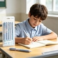 thumbnail image 4 of Blue Gel Pens 5 Pack, 0.5mm Point Retractable Pens Smooth Writing No Smear for Students (C), By TINGXIN, 4 of 5
