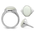 thumbnail image 4 of White Agate Ring in Polished Sterling Silver, 4 of 4