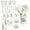 white, variant on Silicone kitchen utensil Set, Heat resistant kitchen utensil Set, non-stick kitchen utensil Cooking and baking-white