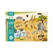 Reusable Sticker Activity Pads for kids- 200-pieces -animals