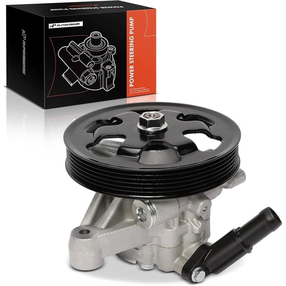 A-Premium Power Steering Pump, with Pulley Compatible with Honda Pilot 2012-2013, Odyssey 2011-2013, Ridgeline 2012-2013