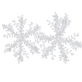 thumbnail image 5 of chaungfeng 1 Pack Christmas Snowflake Ornaments, Plastic Glitter Snowflakes Ornaments for Xmas Tree Decorations, White, 5 of 9