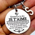 thumbnail image 2 of LLavero de aniversario francés para esposa, marido, pareja, Día de San Valentín, navidad, cumpleaños, regalos de boda para novio, novia, 2 of 4