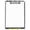 Yellow, variant on Dexas Clearview Clipcase Clipboard, 13.75 X 9.5 in, Green