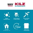thumbnail image 4 of KILZ Kitchen & Bath Interior Mildew-Resistant Water-Based Primer ( 1-quart), 4 of 10