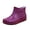 Purple, variant on Women Slip on Round Toe Short Ankle Rain Boots Waterproof Anti-Slip Sole Rubber Wellies Lightweight Footwear for Rainy Commute Red 8.5(41)
