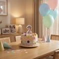 thumbnail image 4 of Birthday Candle Number Pink Glitter with Crown Cartoon Creative Party Cake Topper Decoration, Princess Numeric Candle for Celebration, Sparkling Birthday Cake Decor, 4 of 4